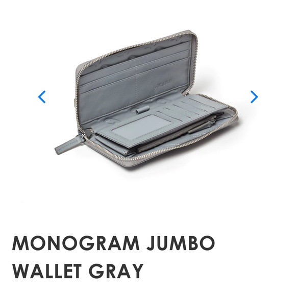 NEW MONOGRAM JUMBO WALLET GRAY - Picture 2 of 2